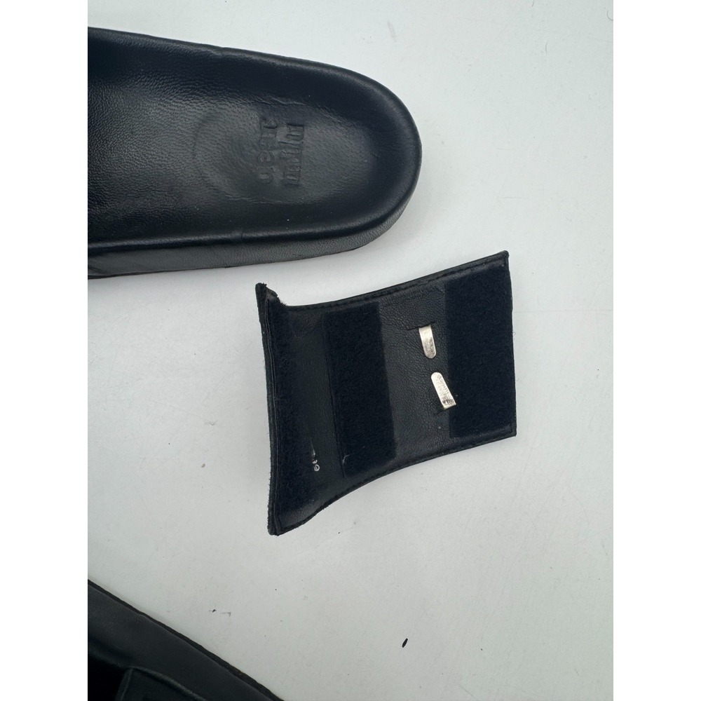 Dear Milu Gypsy Biker Interchangeable Leather Slides 40 Black Boho Australia - Picture 10 of 14